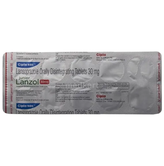 junior lanzol 30mg tablet 10's